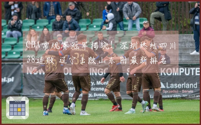 CBA常规赛冠军揭晓！深圳终结四川38连败 辽宁击败山东 附最新排名